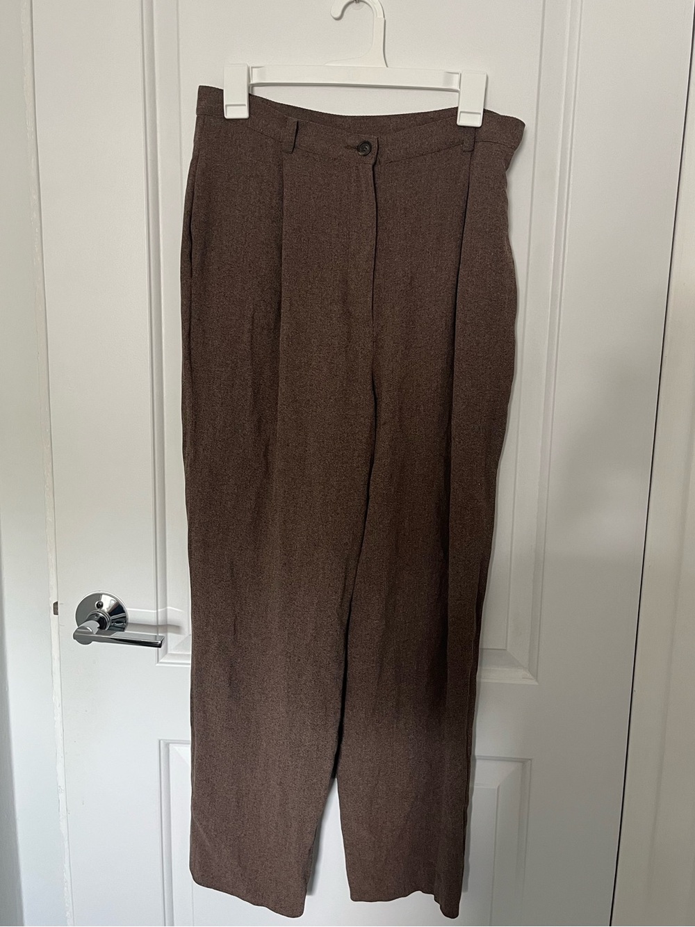 Emanuel Ungaro Brown High-Waist Trousers